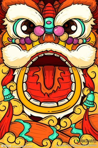 "国潮"主题车位涂鸦图片 - 158涂鸦