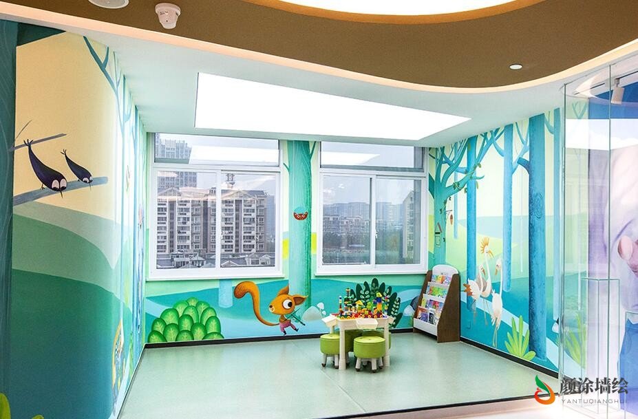 [医院墙绘]郑州唯美儿童口腔医院